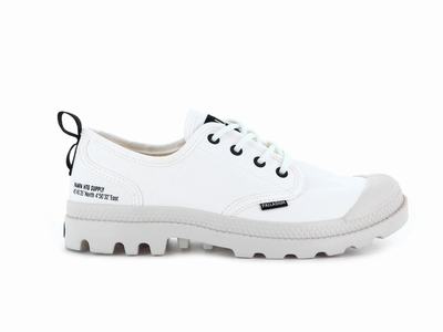 Zapatos Bajos Palladium PAMPA OXFORD HERITAGE SUPPLY Mujer Blancas | Costa Rica-85206